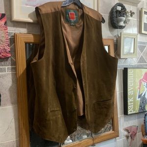 William Barry suede vest
